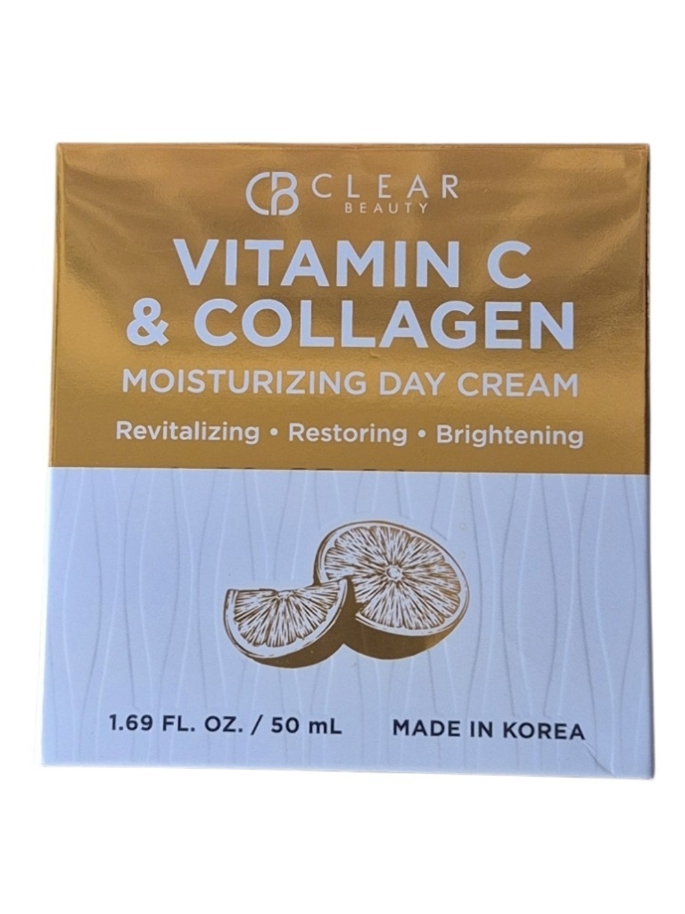 (NIB) Clear Beauty Vitamin C & Collagen Moisturizing Day Cream 1.69 fl. oz.